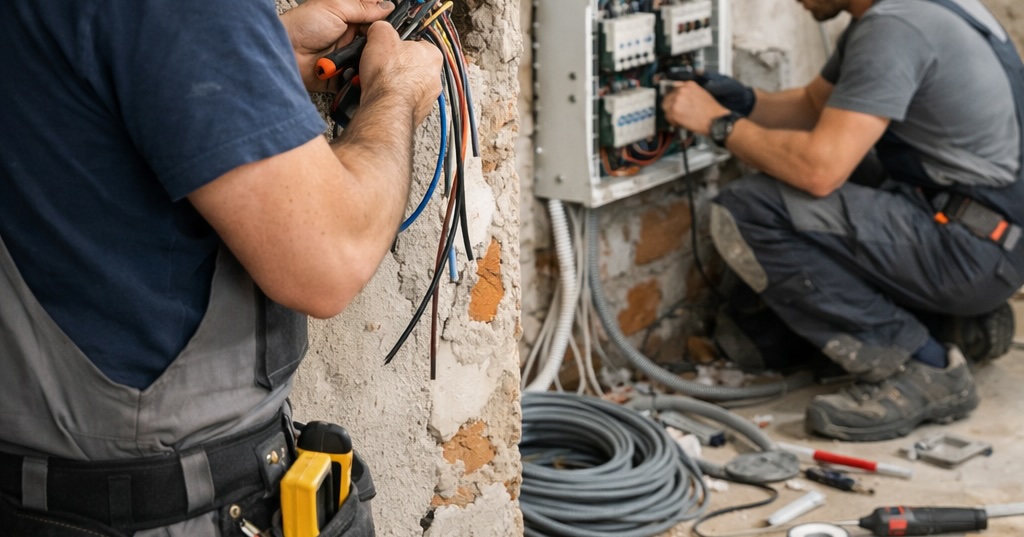 Tableau électrique courant fort conforme NF C 15-100